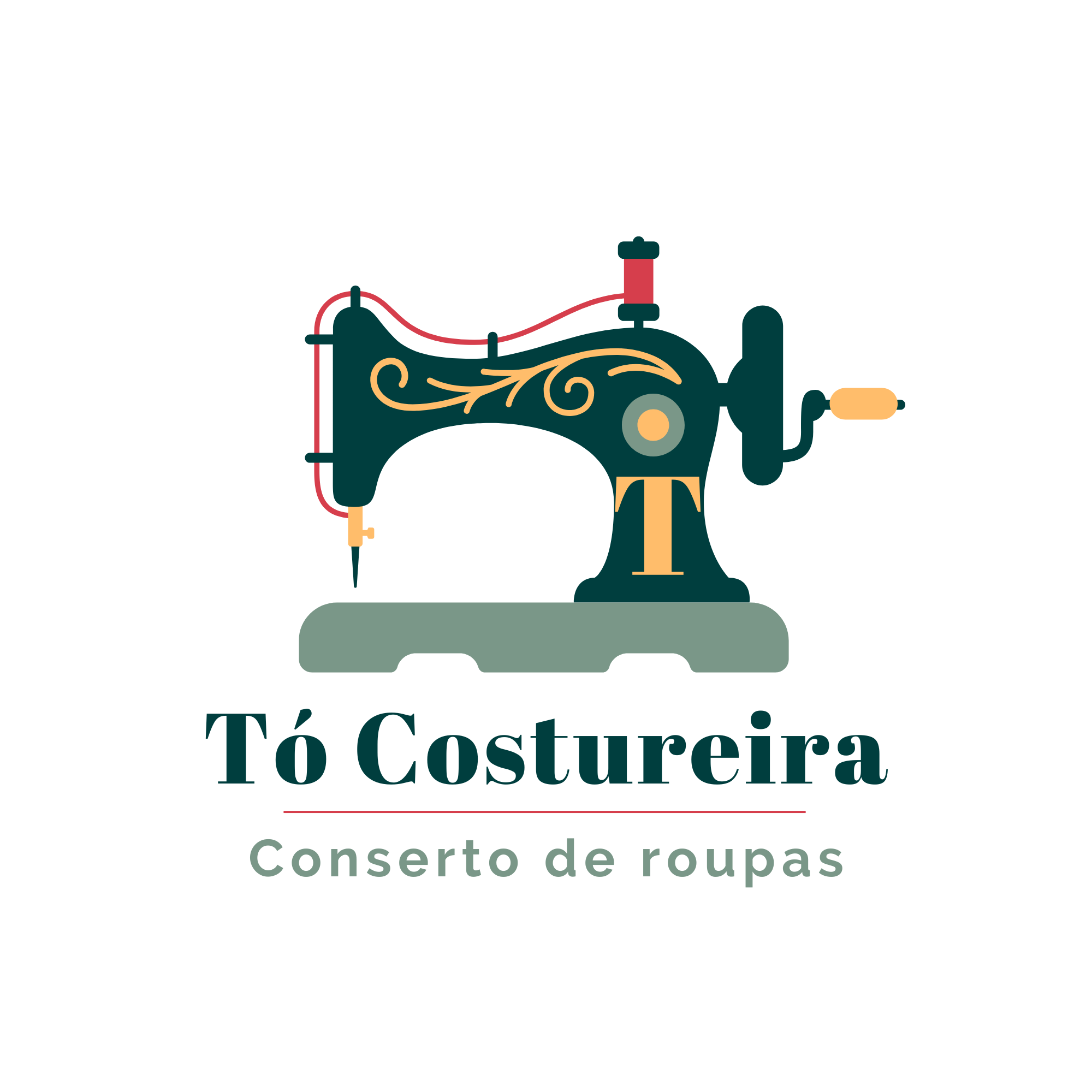 Logo Tó Costureira — Conserto de roupas